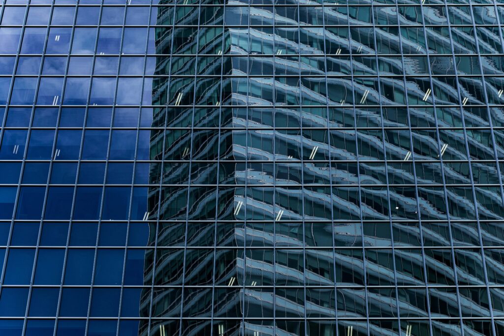 glass office building exterior