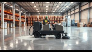 Commercial pressure washer in the warehouse