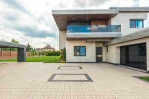House with the driveway